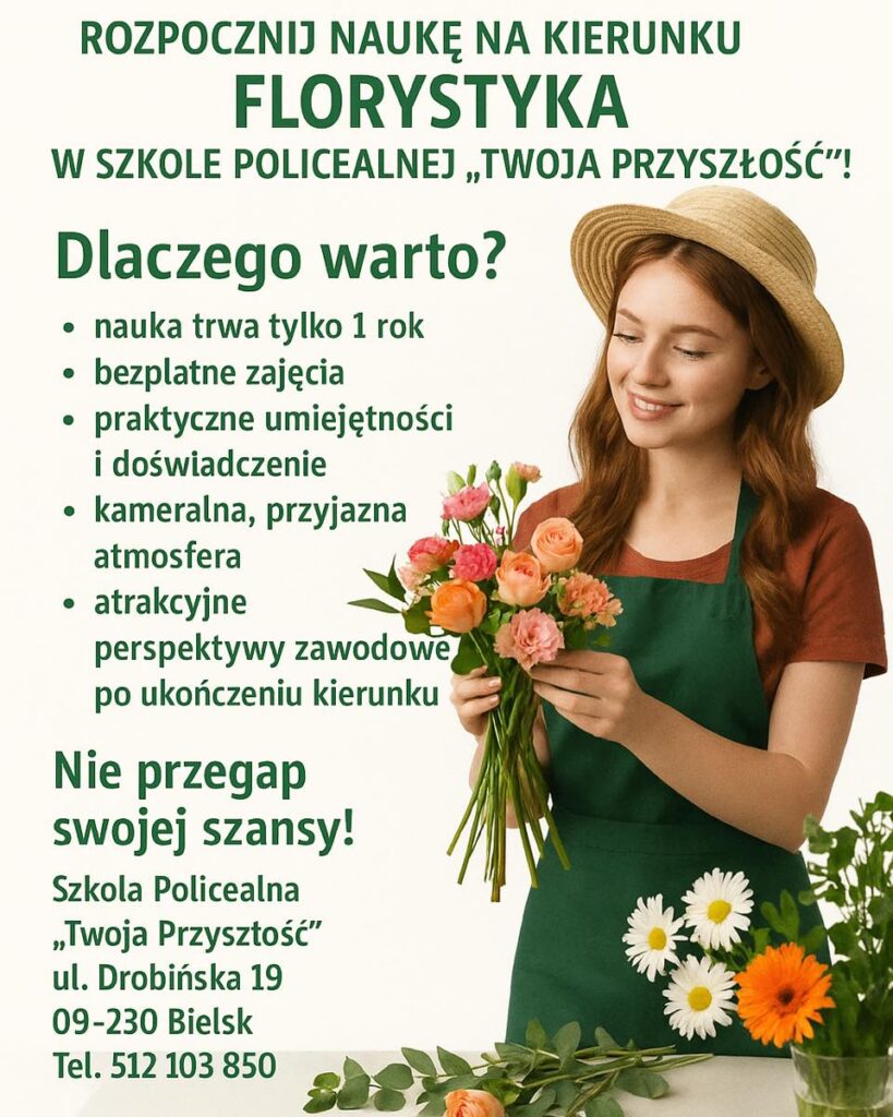 Rozpoczynamy rekrutację na kierunek FLORYSTA