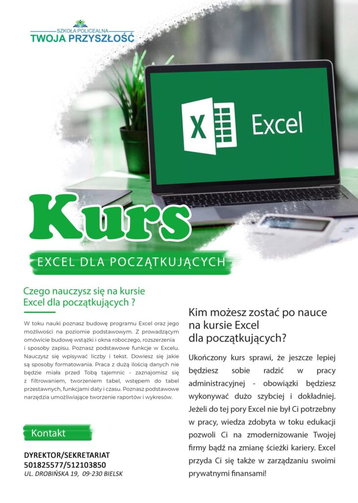 Excel dla początkujących – spotkanie organizacyjne